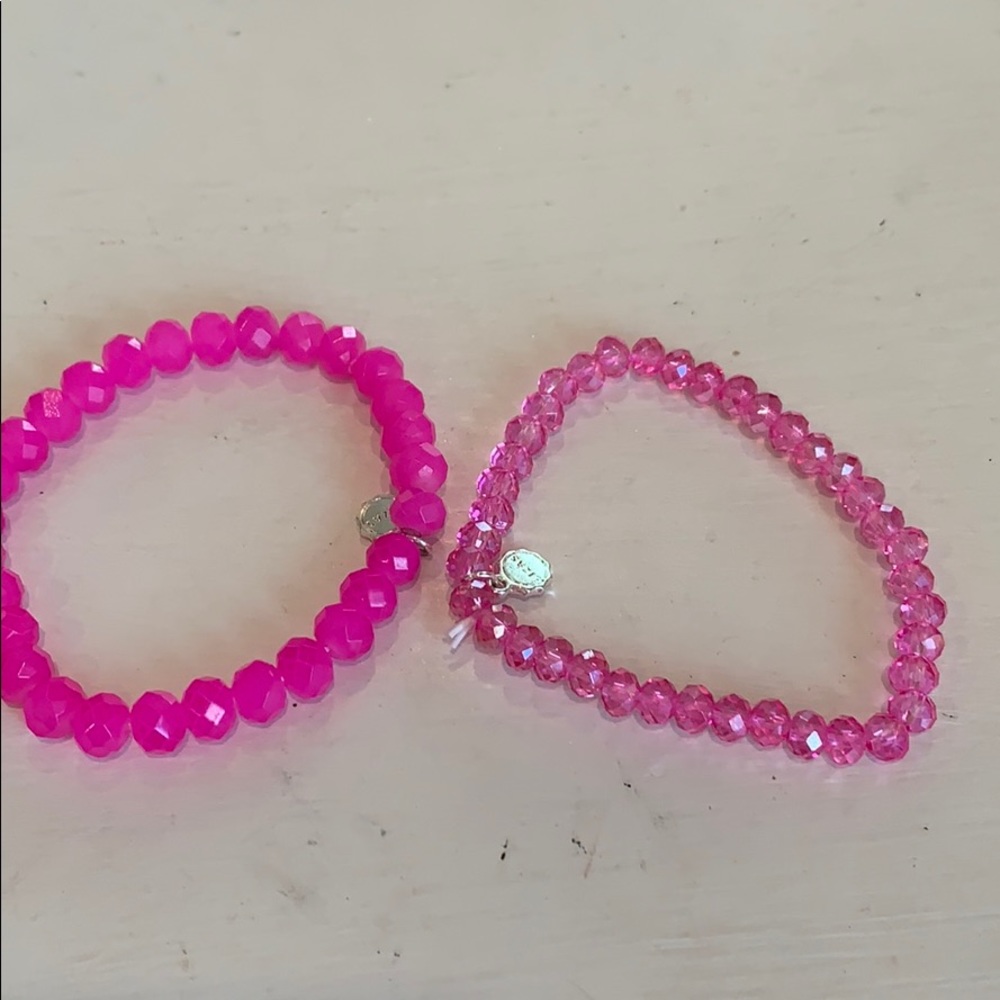 Fun pink bracelets